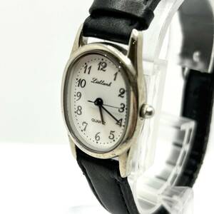 A)腕時計 マルマンベルト 白文字盤 レザーベルト MARUMAN シルバー クオーツ式時計 QUARTZ レディース メンズ 動作未確認 E3003