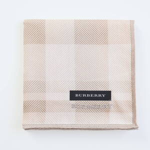 ■未使用　BURBERRY バーバリー　ハンカチ　ベージュ■