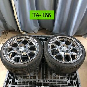 TA-166 激安 ホイール BRABUS 19インチ 5H 8.5J +35 PCD114.3 225/40R19 2本セット( アルファード ノア など現状品