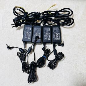 動作確認済み 4個セットASUS AC Adapter EXA1204YH 19V-2.1A 純正品　ACアダプター ミッキーケーブル付 中古品