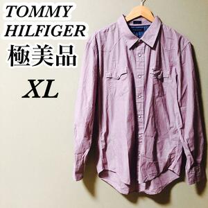 【極美品】TOMMY HILFIGER シャツ メンズ XL トミーヒルフィガー　古着