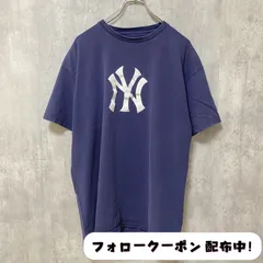 古着 used　New York Yankees　ニューヨークヤンキース　半袖プリントTシャツ　MLB　紺　ネイビー　ビッグシルエット　オーバーサイズ