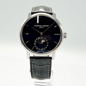 FREDERIQUE CONSTANT FC-705X4S4/5/6 ＜腕時計＞フレデリック・コンスタント ムーンフェイズ スリムライン 機械式 ネイビー