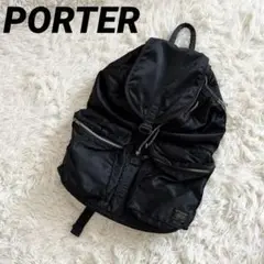 【美品】PORTER ポーター リュック タンカー バッグパック ブラック 黒