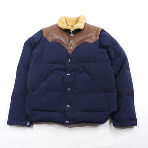 SUGAR CANE シュガーケーン SC11788 レザーヨーク ダウンジャケット 2WAY size M #29377 ダウンベスト 東洋 アウター