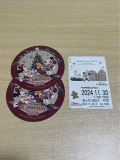 ディズニー クリスマス リルリンリン フリーきっぷ ペーパーオーナメント