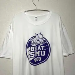 アメリカ古着 Tシャツ 半袖 NFL フットボール TCU SMU 白 2XL