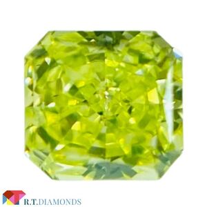 FANCY INTENSE GREEN YELLOW 0.122ct RCT/RT2549/CGL