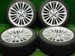 中古 ホイールタイヤ 4本 225/45R18 2017年製 5分山 BMW 3シリーズ F30 F31 純正 ラジアル タイヤ ピレリ チンチュラート P7☆ランフラット