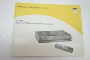 ◎【取扱説明書のみ】Scientific Atlanta PowerVu Model D9234 Business Satellite Receiver Installation and Operation Guide◎T35