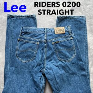 即決 W30 Lee リー 0200 ストレート コットン100%デニム ライダース RIDERS MADE IN JAPAN 90