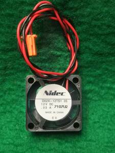 新品Nidec DCファンDC12V 30mAサイズ25×25×10mmニデック D02X-12TS1送料全国一律ゆうメール１８０円