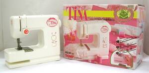 【菊水-12335】TOMY/ジュニア用本格派ミシン/TiNA/白/ジャンク品（TK)