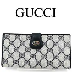 GUCCI グッチ 長財布 GGスプリーム インターロッキング Wホック PVC