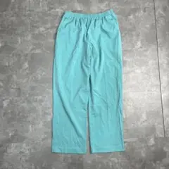 Unisex wide straight easy pants green