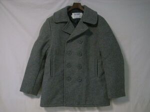 ●ショット 740N 40 32oz オックスグレー 中綿 キルティング SCHOTT PEA JACKET ピーコート Pコート アメリカ製 米国製 32オンス