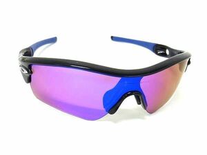 1円 ■美品■ OAKLEY オークリー レーダー サングラス メガネ 眼鏡 メンズ レディース ブラック系×ブルー系 BL1514