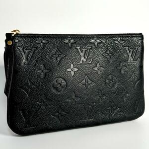 LOUIS VUITTON モノグラム アンプラント ポシェット ドゥーブルジップ M68568 ICチップ クラッチバッグ ウォレット ポーチ ノワール