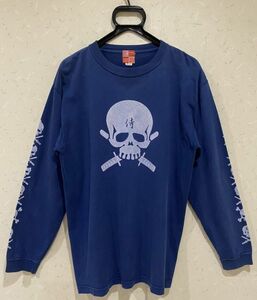 ＊フェローズ 匠 SHINOBI 忍 H810 袖スカル プリント 長袖Tシャツ カットソー トップス L　　　　　　 BJBA.A