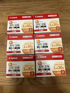 【送料無料】【新品・未使用】Canon BCI-371XL+370XL/6MP 純正インクカートリッジ L判30枚付 6個セット