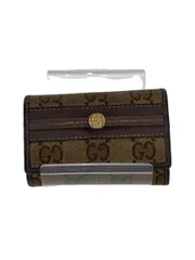 GUCCI キーケース_GGキャンバス キャンバス ベージュ レディース