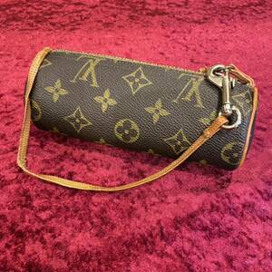 1000円〜 LOUIS VUITTON ルイヴィトン モノグラム パピヨン レザー 本革 パピヨン付属ポーチ ミニポーチ 付属ポーチ 送料無料