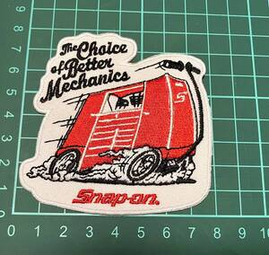 アイロン 接着 刺繍 ワッペン ★ 工具車　走り２★Snap-on スナッポン　工具　レンチ　ラチェット