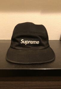 supreme camp cap シュプリーム キャンプキャップ 黒 BLACK