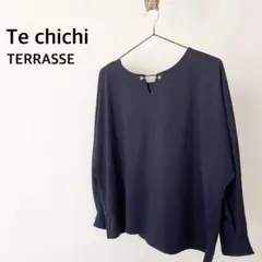 Te chichi TERRASSE テチチテラス　ネイビー　シャツトップス