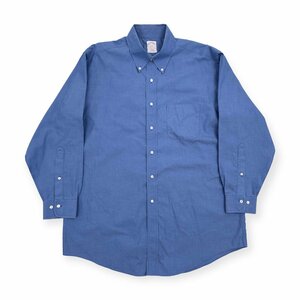 BrooksBrothers 346 ブルックスブラザーズ ノンアイロン BD ボタンダウン 長袖シャツ ドレスシャツ サイズ 16 1/2-2/3 /ブルー系 メンズ