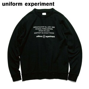 2 新品￥23,760【uniform experiment INSIDE OUT PHYSICAL FITNESS CREW NECK SWEAT UE-180042 ユニフォームエクスペリメント スウェット】