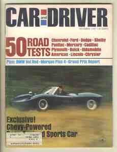 【c9246】67.12 CARandDRIVER／全50車ロードテスト、John Salatheのミッドエンジンカー、BMWアルピナ、ワトキンスグレンGP、...