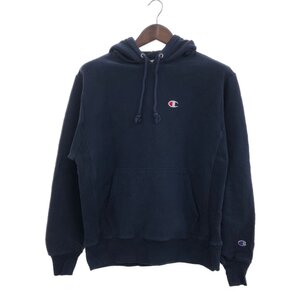 Champion チャンピオン リバースウィーブ スウェット パーカー トップス ワンポイントロゴ ネイビー (メンズ M) P7137