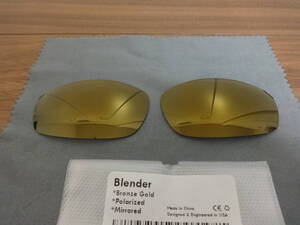 処分価格！★オークリー ブレンダー用 カスタム偏光レンズ BRONZE GOLD Color Polarized 新品 OAKLEY Blender 