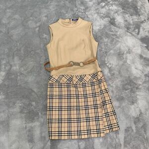 BURBERRY 袖なしワンピース　サイズ38 