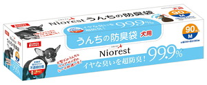 （まとめ買い）マルカン ニオレスト うんちの防臭袋M 90枚犬用 ペット用品 〔×3〕