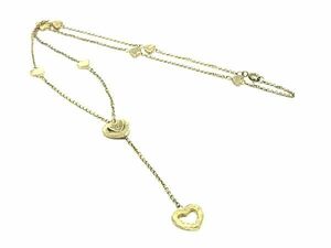 1円 TIFFANY＆Co ティファニー ハートリンク ラリアット SV925 ネックレス ペンダント アクセサリー レディース シルバー系 AX5088