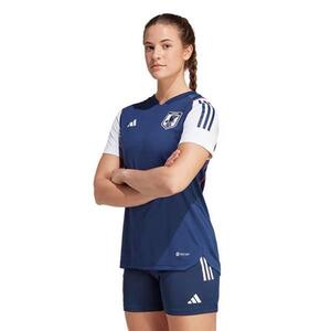 ・スピード発送 adidas(アディダス) レディース用 ユニフォーム MKD25(ネイビーブルー/ホワイト)３ＸＬ サッカー日本代表 プロ ジャージー 