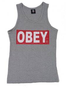 [並行輸入品] OBEY オベイ ブランドロゴ タンクトップ (グレー) (XL)