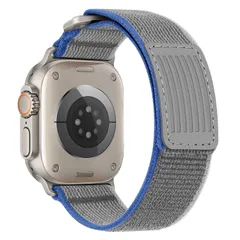 【数量限定】3 4 5 6 SE 7 8 9 2 2 シリーズ Ultra Watch Watch Apple Apple 1 バンド バンド バンド 調整可能なスポーツ ループアップルウォッチ 柔らかいナイロン編組 42mm に対応（ブルーグレー、S/M） 