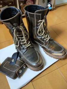 K-4530Z MOCCASIN BOOTS　モカシンブーツ クシタニ kushitani 23.5 バイク用　防水　outdry