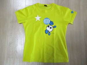 デサント・バボチャン・ドライ半袖Tシャツ・黄色・サイズL