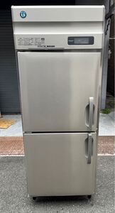 【動確済み】2018年 ホシザキ 業務用冷蔵庫 HR-75A3 冷蔵616L 三相 200V 大容量 縦型冷蔵庫 厨房機材 縦型2枚扉 2ドア 大阪発