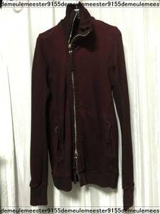 15AW名作BORIS BIDJAN SABERI ZIPPER3 新品XS OBJECT DYED RED 赤 海外正規店購入 付属品完備 国内未入荷