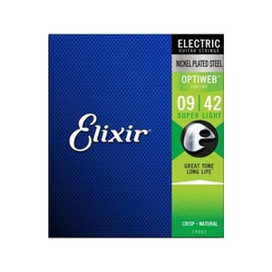 【エレキギター弦】Elixir エレキ ギター弦 19002 OPTIWEB Super Light 09-42 正規品