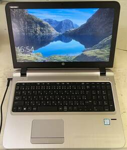 中古ノートパソコン★Windows10★hp Core i5-6200U/@2.40GHz/8GB/HDD 400GB/15インチ以上★k8