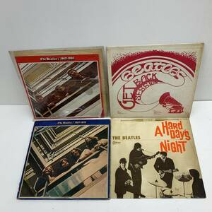 【中古・ジャンク品】THE BEATLES ビートルズ LP まとめ売り 4点セット A Hard Days Night 赤盤 など【再生未確認】°°