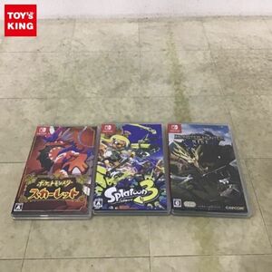 1円〜 Nintendo Switch モンスターハンター ライズ ポケットモンスター スカーレット スプラトゥーン3