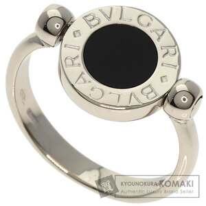 BVLGARI ブルガリ ブルガリブルガリ フリップリング オニキス リング・指輪 K18ホワイトゴールド レディース 中古