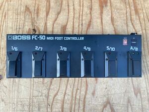 boss fc-50 midi foot controller コントローラー　中古品